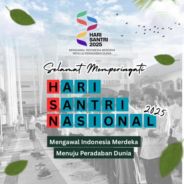 Kirab Hari Santri Nasional 2025 di SMA NU 1 Gresik: Santri Beraksi Penuh Semangat